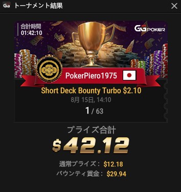 トーナメント結果１